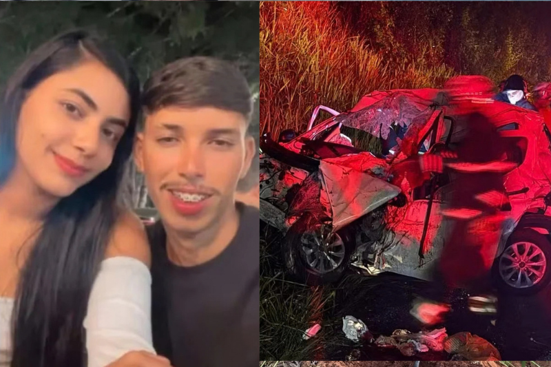 Casal de jovens morre após motocicleta bater de frente com carro na BA 263