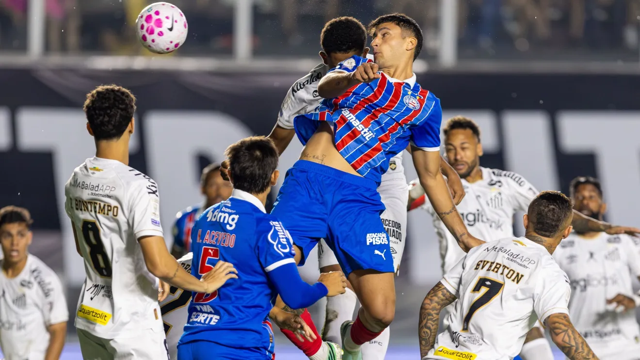 Bahia deixa triunfo escapar no final e empata com o Santos