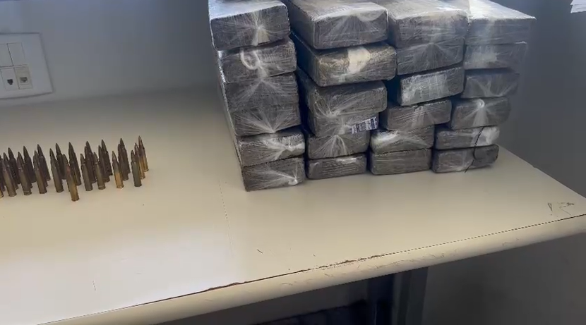 Fiscalização da PRF apreende droga e munições em Feira de Santana