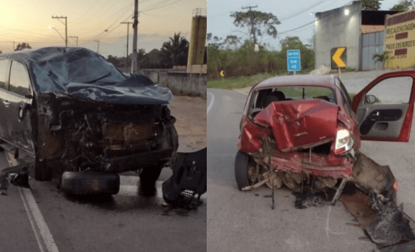 Batida entre dois carros deixa três feridos em Camaçari