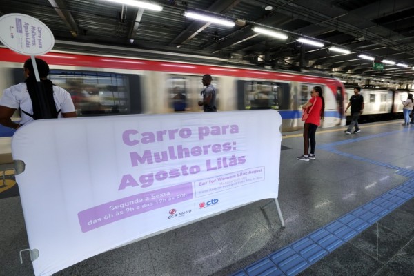 Vagão exclusivo para mulheres ganha continuidade