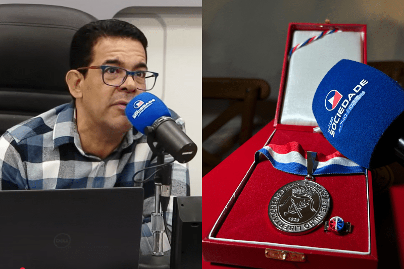 Adelson Carvalho celebra Comenda 2 de Julho recebida pela Rádio Sociedade