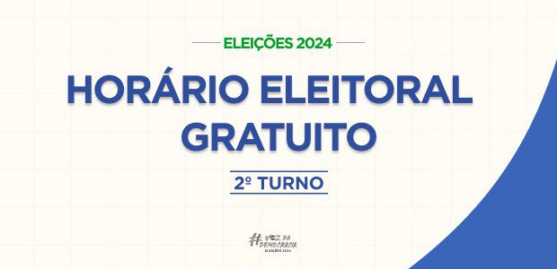 Eleições 2024: começa hoje (11) o horário eleitoral gratuito no rádio e na TV para o 2º turno