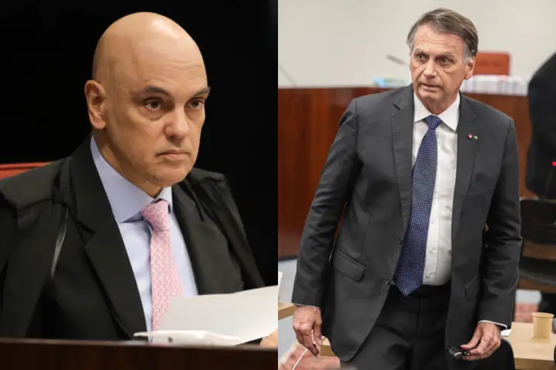 Bolsonaro pede a Moraes autorização para receber visita de coordenador de campanha do filho