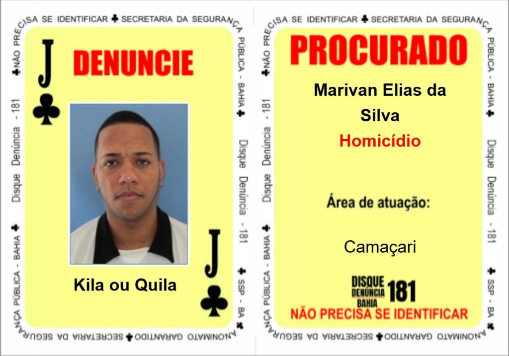 Homicidas que lideram facções em Camaçari retornam ao Baralho do Crime