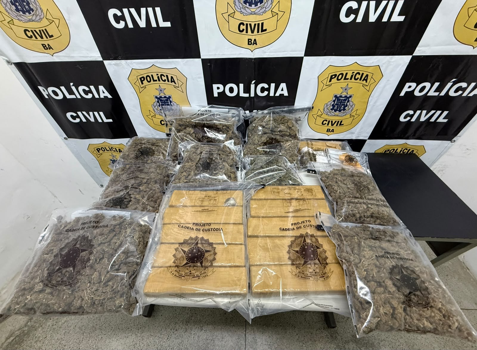 Operação termina com quatro presos e apreensão de drogas e arma na Bahia