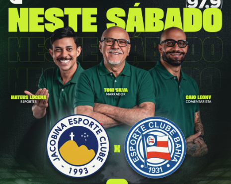 Rádio Sociedade transmite Jacobiná x Bahia pelo Baianão Feminino neste sábado